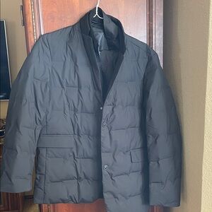 Men's Black Quilted Jacket